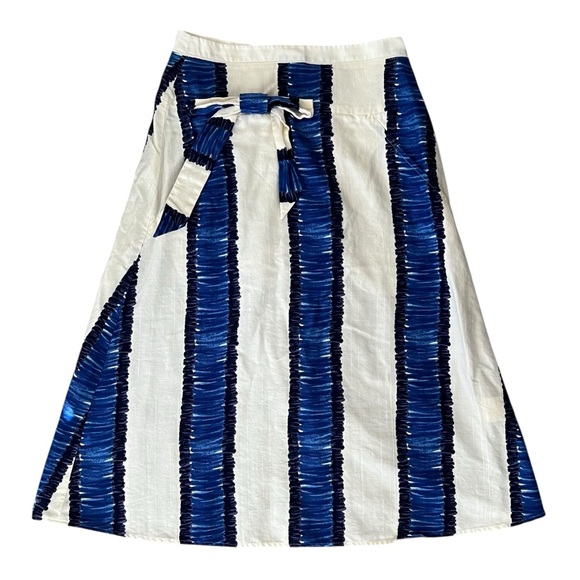 Schumacher Dresses & Skirts - Dorothee Schumacher Women’s Vintage High Waist Blue White Striped Printed Skirt